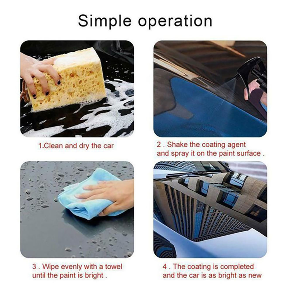 HGKJ S6 Ceramic Coating for Auto Paint Crystal Wax Spray Nano Hydrophobic Liquid Polymer Oleophobic Anti Rain Car Care