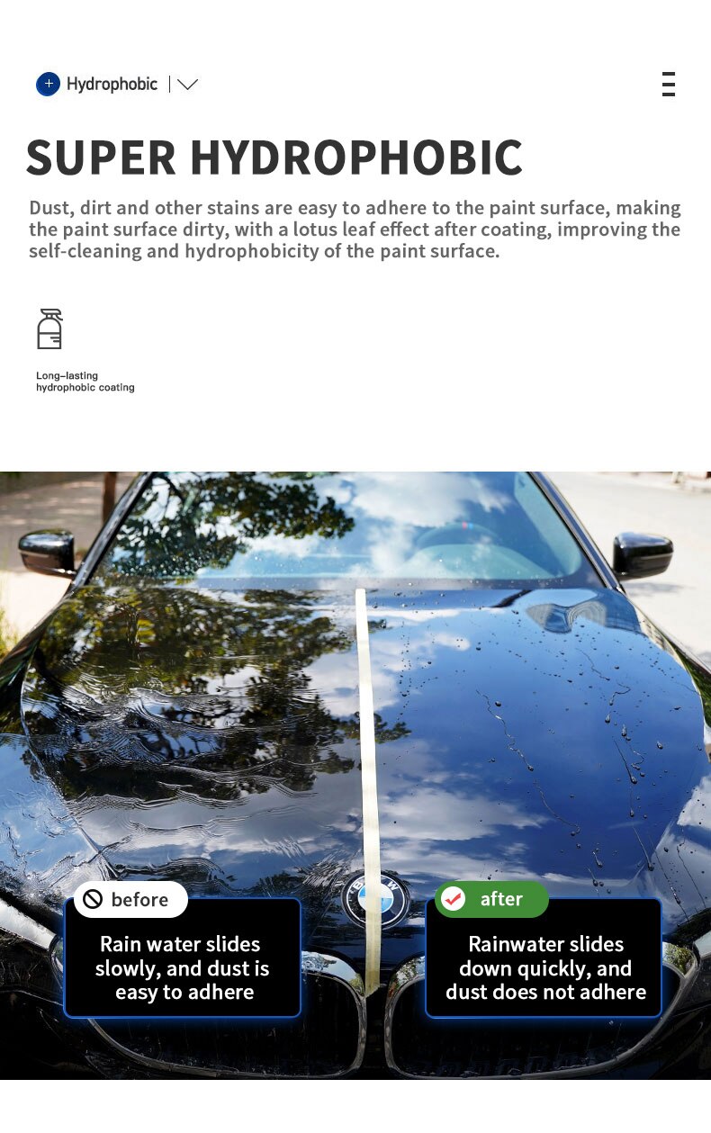 300ML Car Ceramic Coating Wax Liquid Glass Auto Body Polish Paint Hydrophobic Shine Long Lasting Protection Car Product Hgkj S12