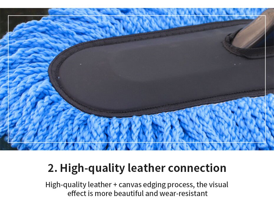 SEAMETAL Superfine Fiber Car Duster Suit Retractable Microfiber Car Dust Mop Home Cleaning Dust Removal Brushes Towels Kits