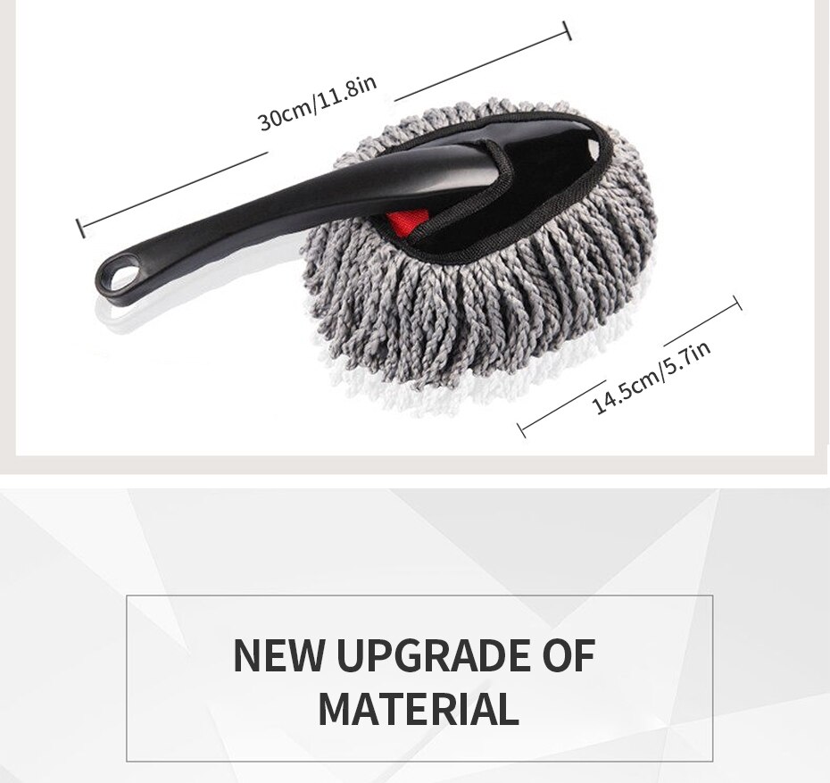 SEAMETAL Superfine Fiber Car Duster Suit Retractable Microfiber Car Dust Mop Home Cleaning Dust Removal Brushes Towels Kits