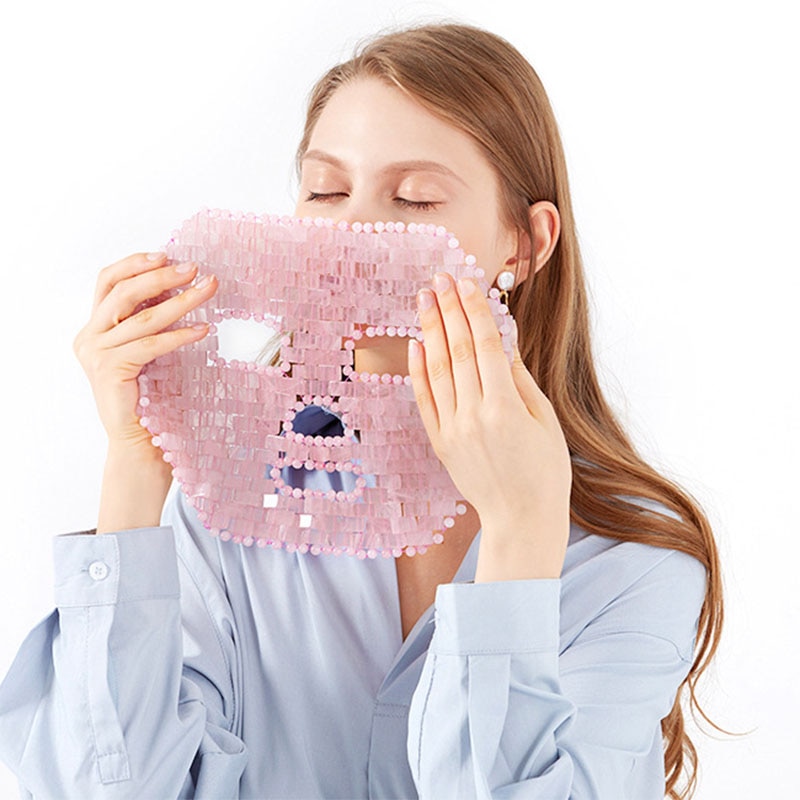 Natural Jade Crystal Sleep Mask Cold Therapy Jade Eye Mask Wrinkle Removal Rose Quartz Jade Masks Crystal Stone Facial Massager Natural Jade Crystal Sleep Mask Cold Therapy Jade Eye Mask Wrinkle Removal Rose Quartz Jade Masks Crystal Stone Facial Massager