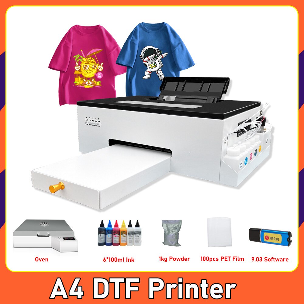 A4 DTF Printer for Epson L805 DTF Printer Bundle PET Film Direct Transfer Film A4 DTF Printing Machine for T shirt All Fabric A4 DTF Printer for Epson L805 DTF Printer Bundle PET Film Direct Transfer Film A4 DTF Printing Machine for T shirt All Fabric