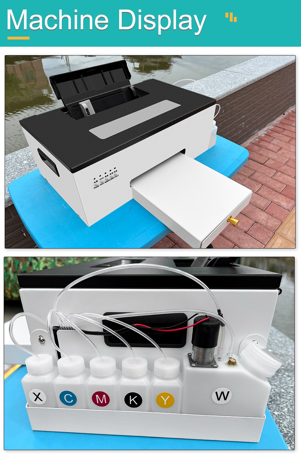 A4 DTF Printer for Epson L805 DTF Printer Bundle PET Film Direct Transfer Film A4 DTF Printing Machine for T shirt All Fabric