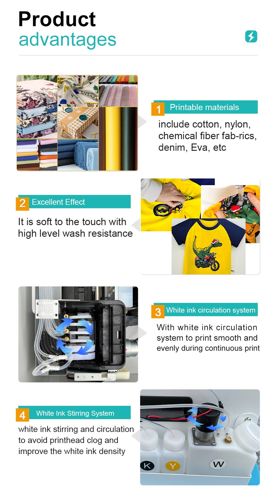 A4 DTF Printer for Epson L805 DTF Printer Bundle PET Film Direct Transfer Film A4 DTF Printing Machine for T shirt All Fabric