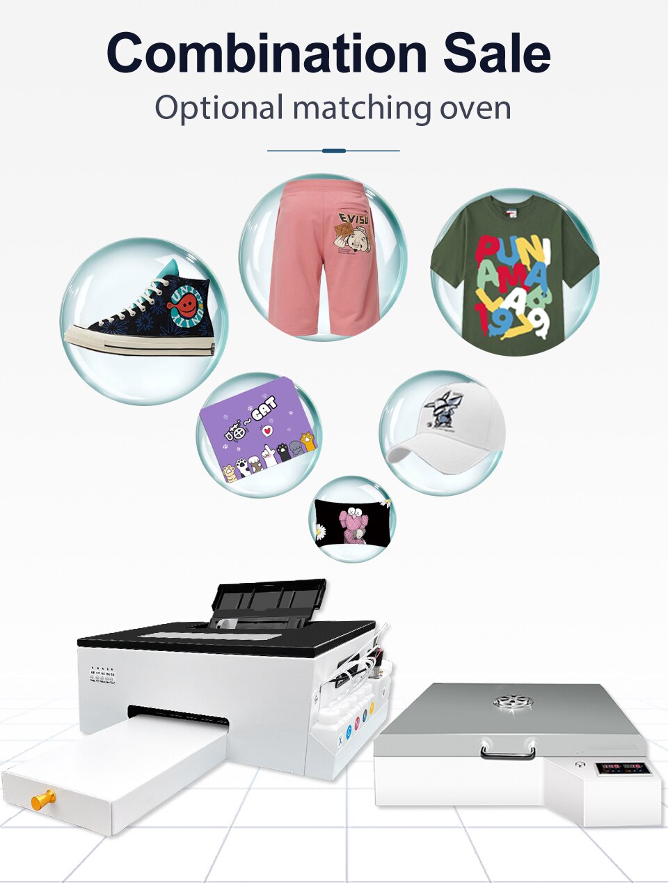 A4 DTF Printer for Epson L805 DTF Printer Bundle PET Film Direct Transfer Film A4 DTF Printing Machine for T shirt All Fabric