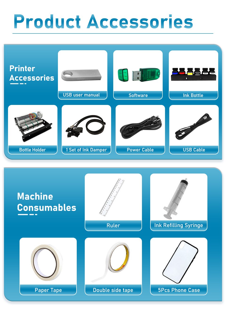 A4 UV Flatbed Printer LED UV Printer Machine A4 impresora uv For Phone case Glass Bottle Holder Acrylic UV Printing Machine A4