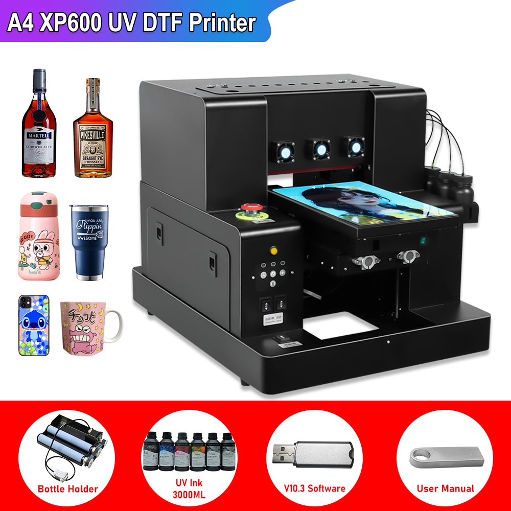 A4 UV Flatbed Printer LED UV Printer Machine A4 impresora uv For Phone case Glass Bottle Holder Acrylic UV Printing Machine A4 A4 UV Flatbed Printer LED UV Printer Machine A4 impresora uv For Phone case Glass Bottle Holder Acrylic UV Printing Machine A4