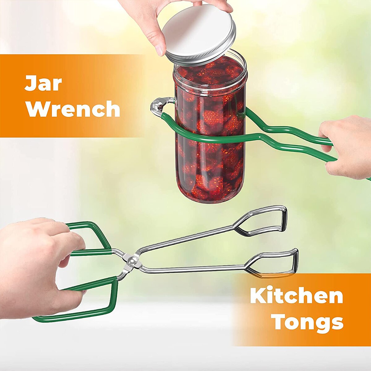 Canning Supplies Starter Kit Canning Jar Lifter Can Lifter Tongs Heat Resistance Anti-clip Lifter Jam Making Set Kitchen Tools