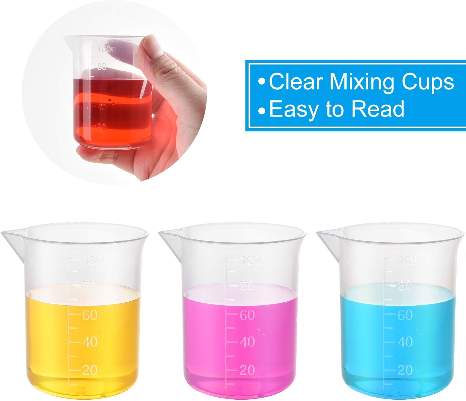 Wholesale 100ml Measuring Cup Transparent Plastic Scale Beaker Cups Lab Chemical Laboratory Container Jugs Kitchen Baking Tool Wholesale 100ml Measuring Cup Transparent Plastic Scale Beaker Cups Lab Chemical Laboratory Container Jugs Kitchen Baking Tool