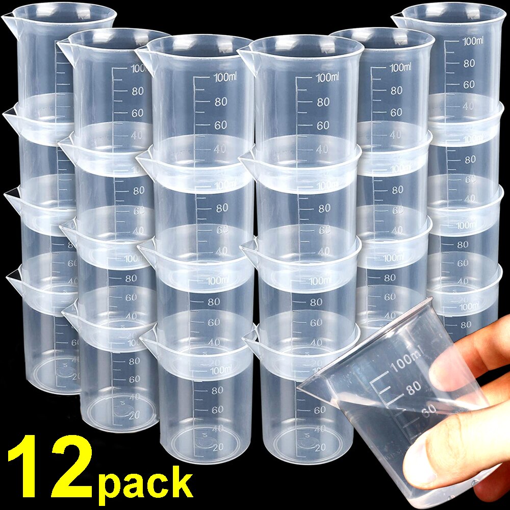Wholesale 100ml Measuring Cup Transparent Plastic Scale Beaker Cups Lab Chemical Laboratory Container Jugs Kitchen Baking Tool Wholesale 100ml Measuring Cup Transparent Plastic Scale Beaker Cups Lab Chemical Laboratory Container Jugs Kitchen Baking Tool