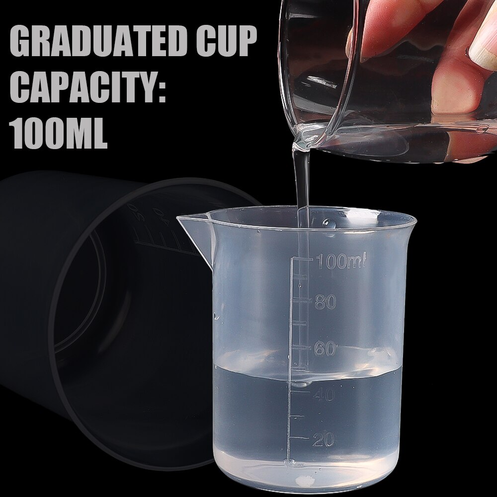 Wholesale 100ml Measuring Cup Transparent Plastic Scale Beaker Cups Lab Chemical Laboratory Container Jugs Kitchen Baking Tool Wholesale 100ml Measuring Cup Transparent Plastic Scale Beaker Cups Lab Chemical Laboratory Container Jugs Kitchen Baking Tool