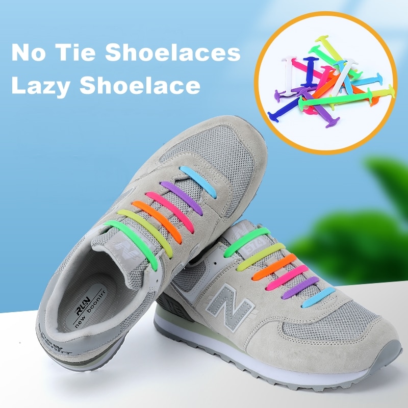 Silicone Elastic Shoelaces Fashion Unisex Athletic No Tie Shoe Lace All Sneakers Fit Quick Shoe Lace Silicone Elastic Shoelaces Fashion Unisex Athletic No Tie Shoe Lace All Sneakers Fit Quick Shoe Lace