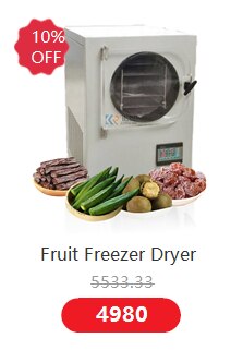 Small Machine Home Dryer Mini Food Vacuum Freeze Drying Machine Home Use Vegetable Freezer Dryer With Pump For Sale