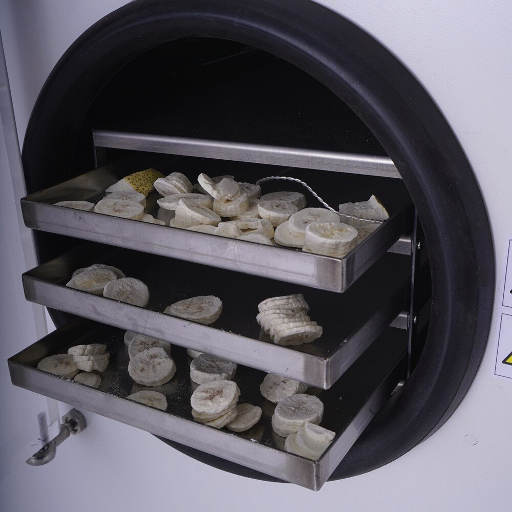 Small Machine Home Dryer Mini Food Vacuum Freeze Drying Machine Home Use Vegetable Freezer Dryer With Pump For Sale Small Machine Home Dryer Mini Food Vacuum Freeze Drying Machine Home Use Vegetable Freezer Dryer With Pump For Sale