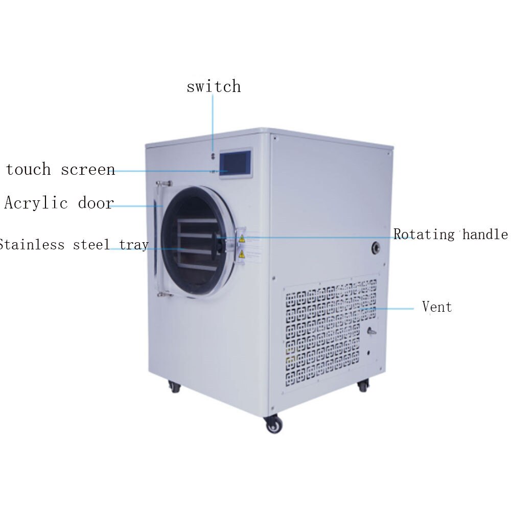 Small Machine Home Dryer Mini Food Vacuum Freeze Drying Machine Home Use Vegetable Freezer Dryer With Pump For Sale