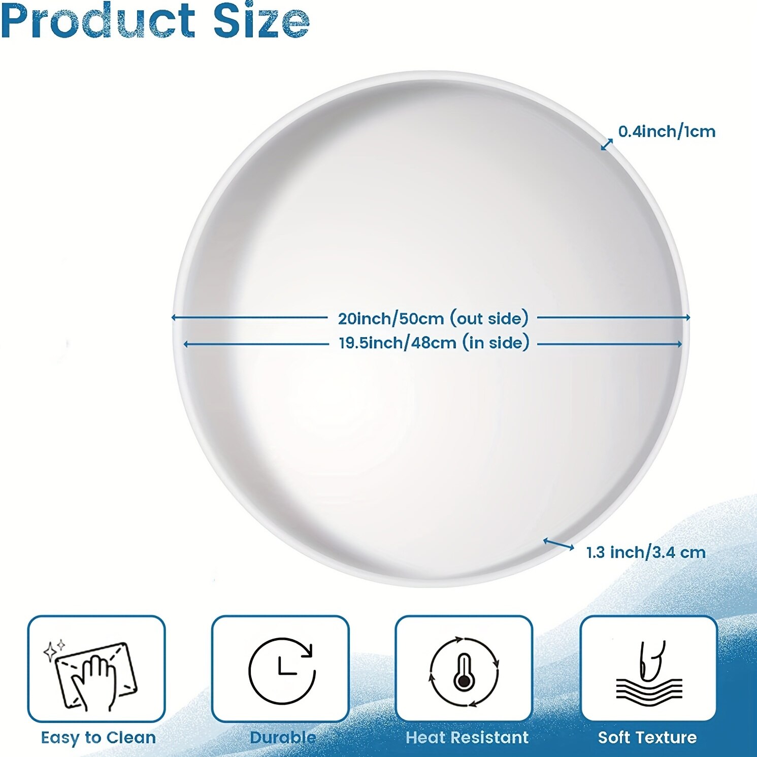 Large Resin Tray Mold 19 Inch Round Epoxy Resin Table Mold Thick Silicone Tray Molds for Charcuterie Board River Table Resin Cas Large Resin Tray Mold 19 Inch Round Epoxy Resin Table Mold Thick Silicone Tray Molds for Charcuterie Board River Table Resin Cas