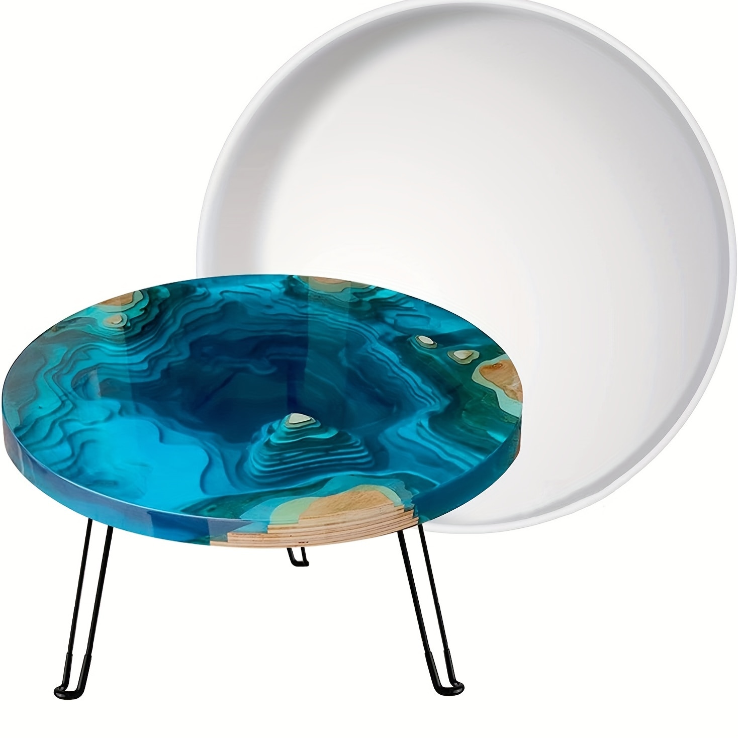 Large Resin Tray Mold 19 Inch Round Epoxy Resin Table Mold Thick Silicone Tray Molds for Charcuterie Board River Table Resin Cas Large Resin Tray Mold 19 Inch Round Epoxy Resin Table Mold Thick Silicone Tray Molds for Charcuterie Board River Table Resin Cas