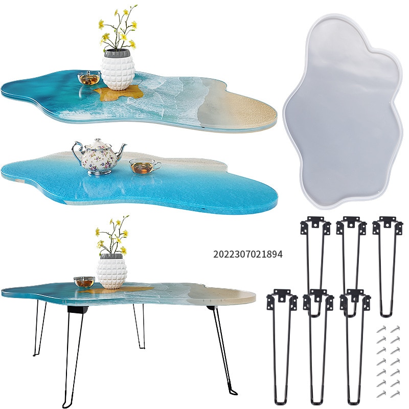 Large 61cm Irregular tray epoxy resin silicone mold Wave table River table silicone mold DIY Ocean Crystal Resin Casting mold Large 61cm Irregular tray epoxy resin silicone mold Wave table River table silicone mold DIY Ocean Crystal Resin Casting mold