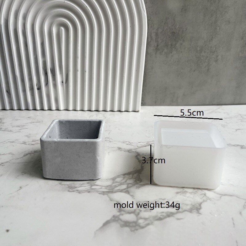 DIY Oval Candle Jar Silicone Molds Cement Plaster Mini Flower Pot Concrete Wax Box Candle Tray Injection Mould Home Decor Crafts DIY Oval Candle Jar Silicone Molds Cement Plaster Mini Flower Pot Concrete Wax Box Candle Tray Injection Mould Home Decor Crafts