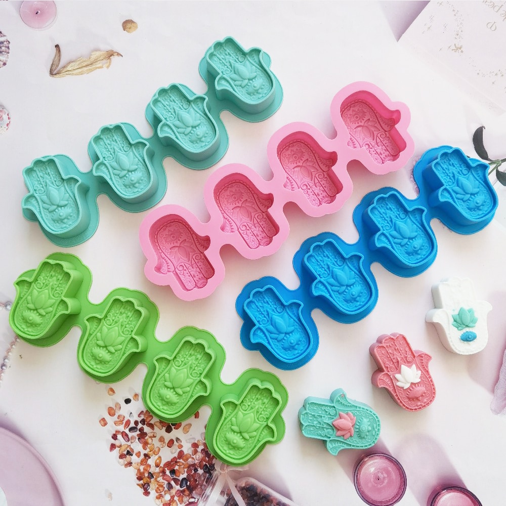3D Lotus Bergamot Flower Handmade Soap Silicone Mold DIY Hand of Fatima Cake Mould Candle Crystal Epoxy Mold Cake Decoration 3D Lotus Bergamot Flower Handmade Soap Silicone Mold DIY Hand of Fatima Cake Mould Candle Crystal Epoxy Mold Cake Decoration
