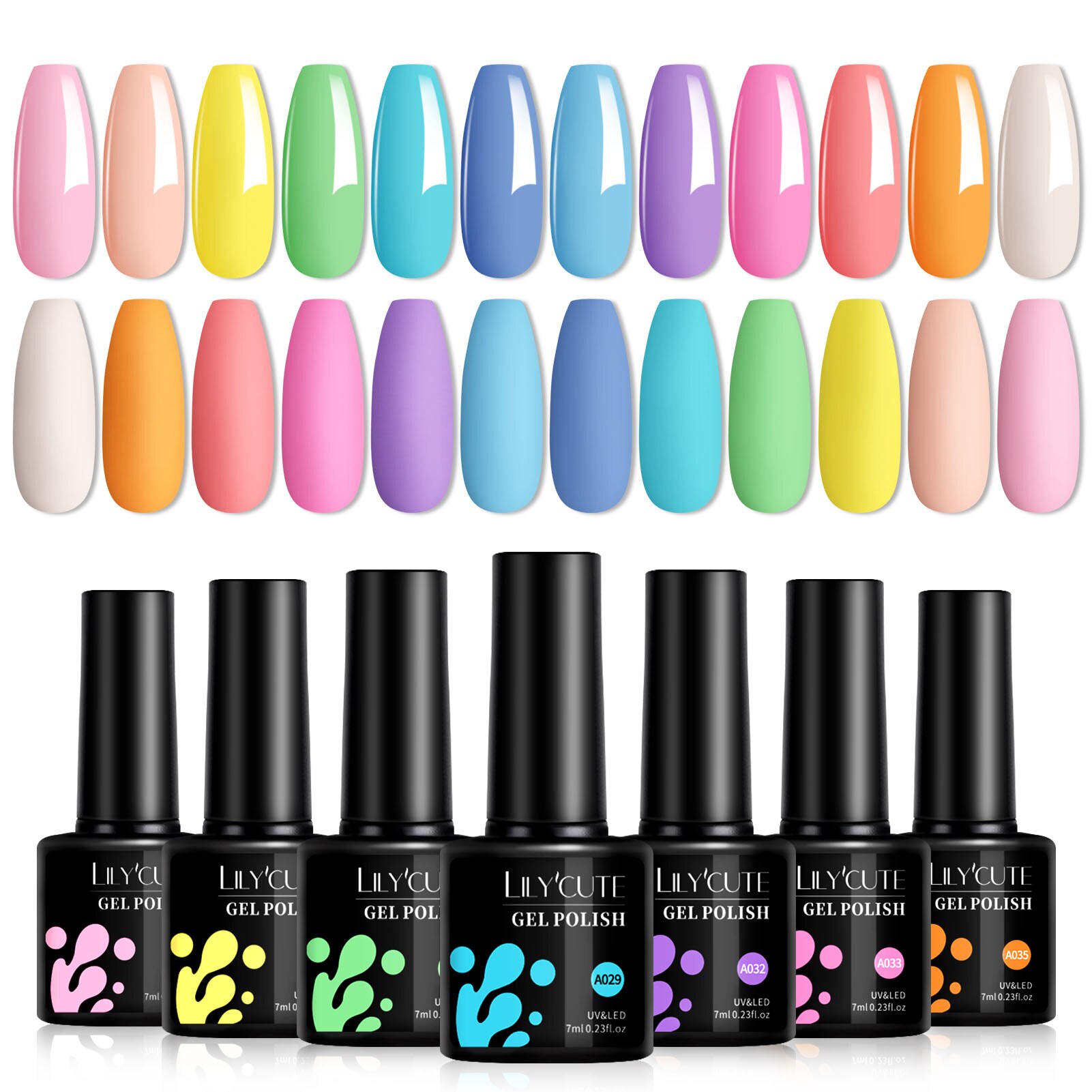 LILYCUTE 12PCs 7ml Spring Macaron Nail Gel Polish Set Semi Permanent UV Gel For Manicure Soak Off Gel Nail Polish Kit Varnishes LILYCUTE 12PCs 7ml Spring Macaron Nail Gel Polish Set Semi Permanent UV Gel For Manicure Soak Off Gel Nail Polish Kit Varnishes