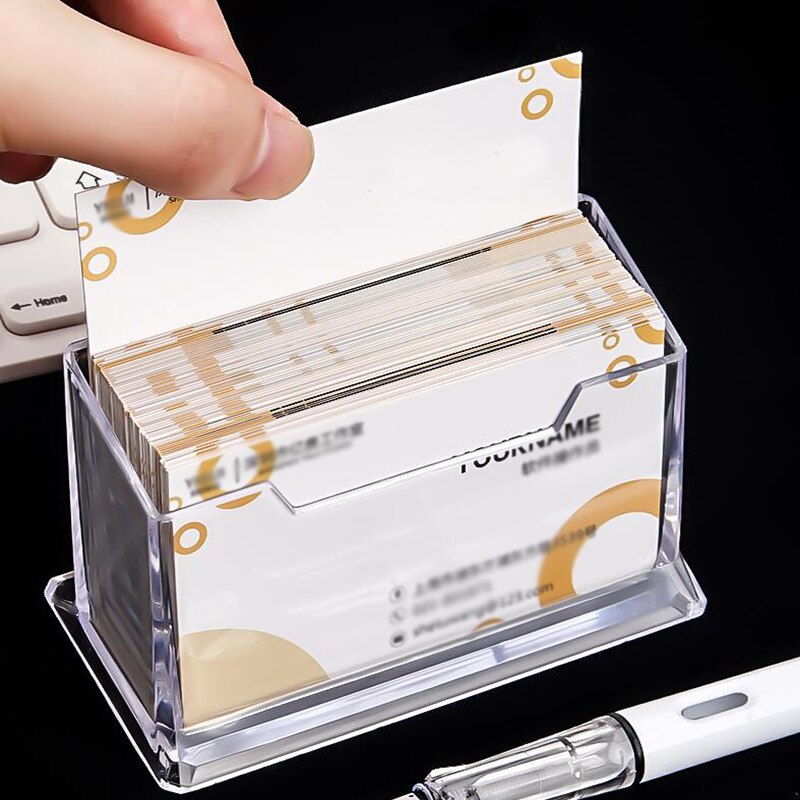 Transparent Business Card Holder Acrylic Display Stand Box Desk Storage Shelf Plastic Desktop Place Card Holder Office Supplies Transparent Business Card Holder Acrylic Display Stand Box Desk Storage Shelf Plastic Desktop Place Card Holder Office Supplies