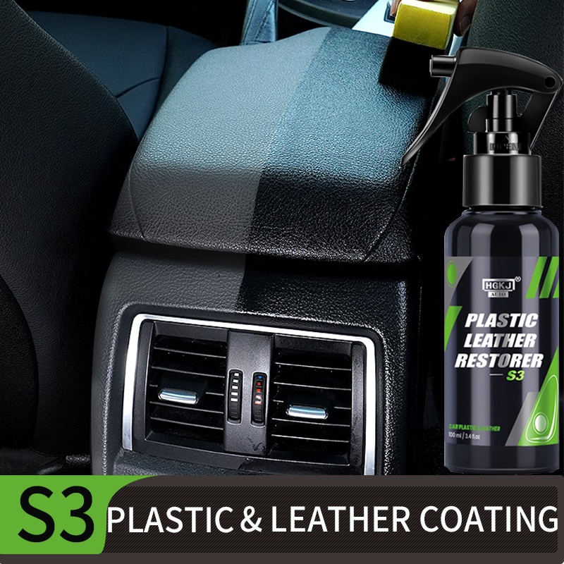 Car Plastic Restorer Polish Leather Cleaner Spray Back To Black Gloss Hgkj S3 50ml Interior Plastic Renovator Car Accessories Car Plastic Restorer Polish Leather Cleaner Spray Back To Black Gloss Hgkj S3 50ml Interior Plastic Renovator Car Accessories