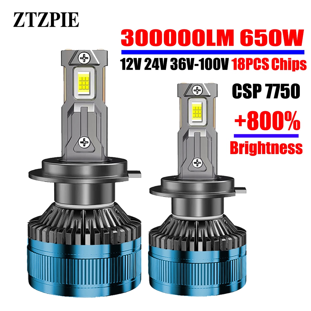 ZTZPIE 6000K HB3 HB4 9005 9006 H1 H7 H4 H11 9012 H13 9004 Bulb Canbus Led Lamp CSP 7750 Power Car Headlight Light 650W 300000LM ZTZPIE 6000K HB3 HB4 9005 9006 H1 H7 H4 H11 9012 H13 9004 Bulb Canbus Led Lamp CSP 7750 Power Car Headlight Light 650W 300000LM