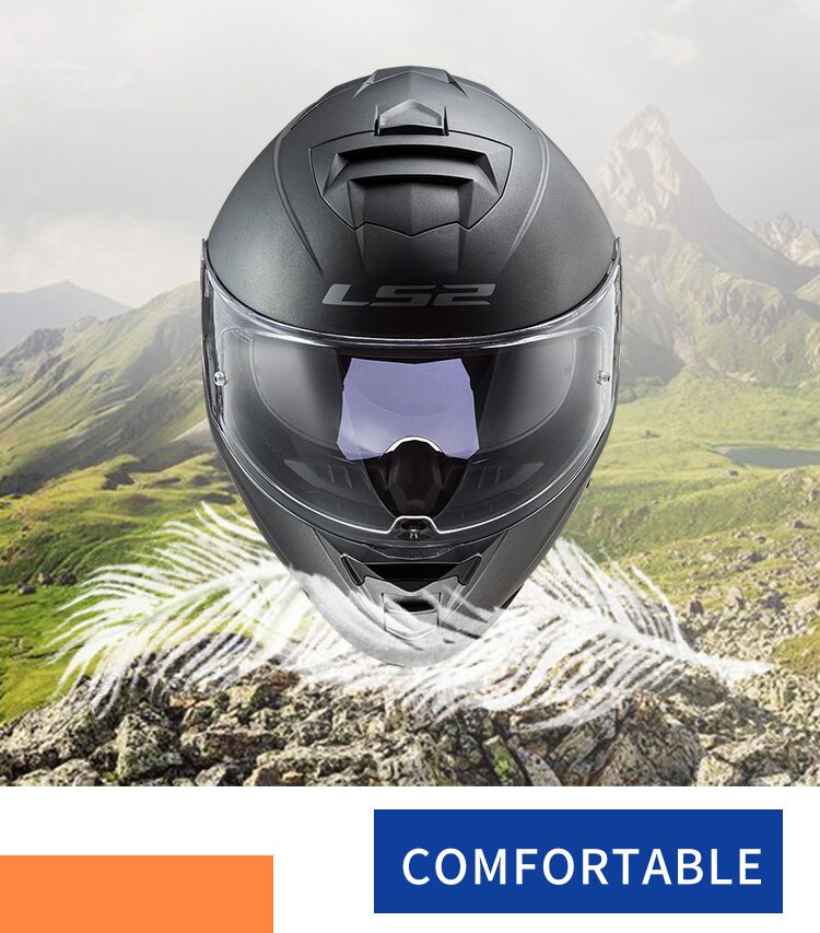 Original LS2 FF800 motorcycle helmet ls2 STORM full face Helmet kaciga casco moto capacete with fog-free system