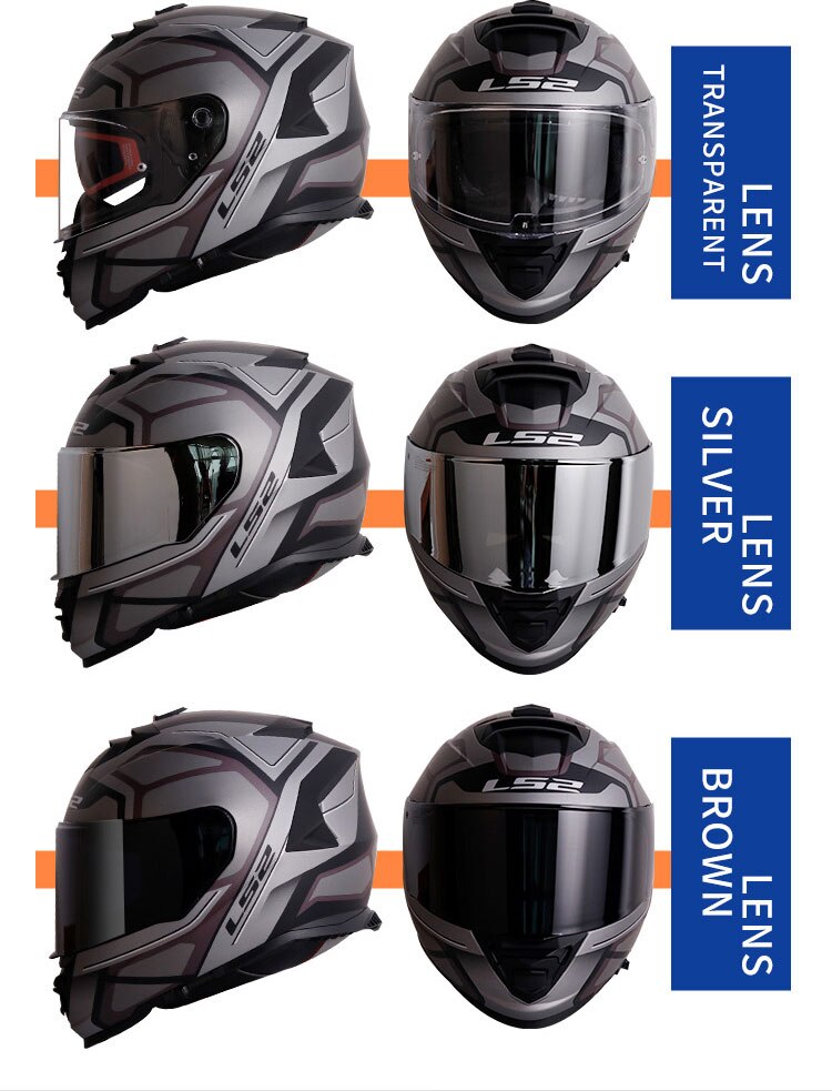Original LS2 FF800 motorcycle helmet ls2 STORM full face Helmet kaciga casco moto capacete with fog-free system