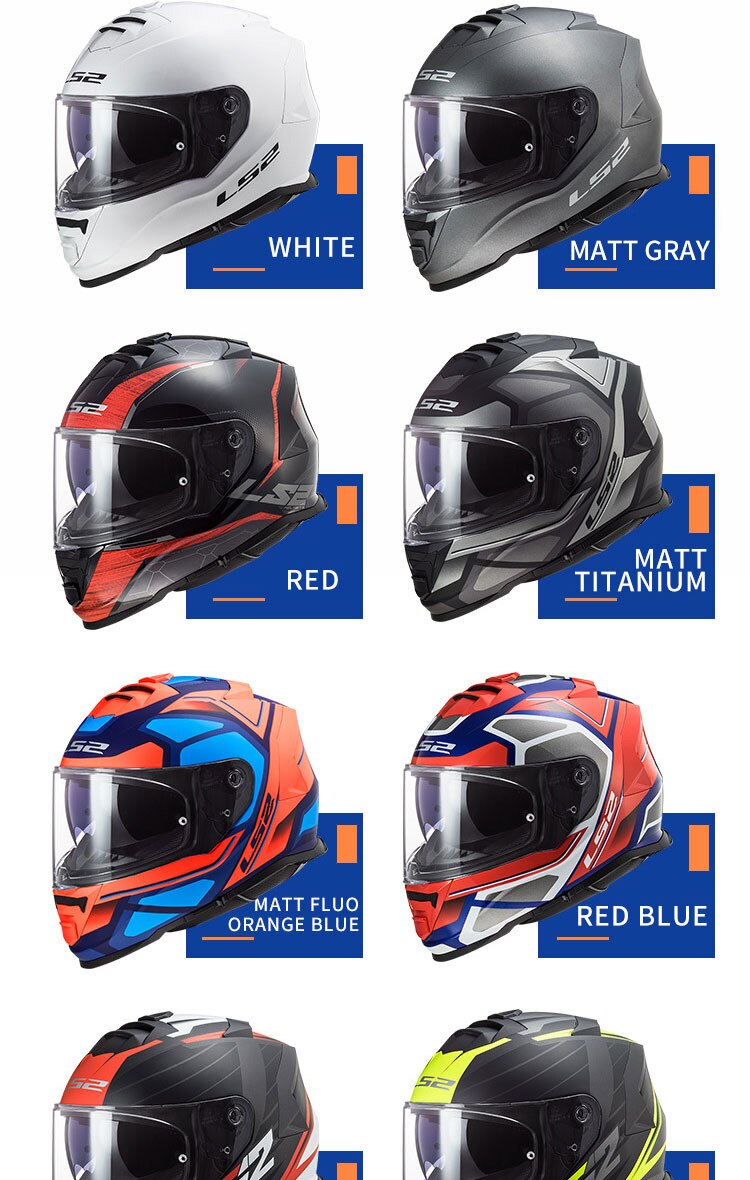 Original LS2 FF800 motorcycle helmet ls2 STORM full face Helmet kaciga casco moto capacete with fog-free system