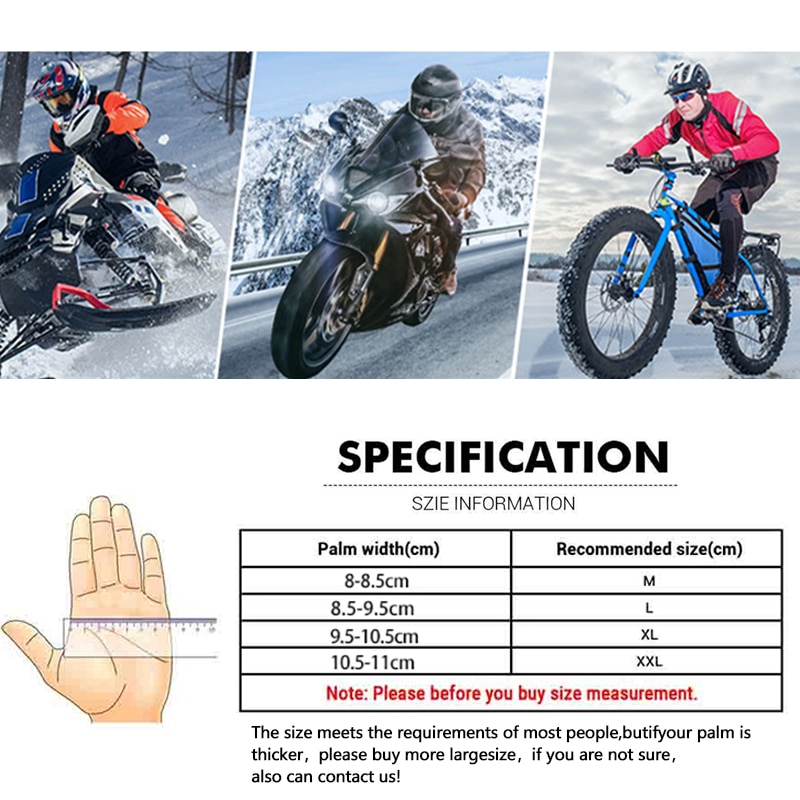 Motorcycle Gloves Windproof Waterproof Guantes Moto Men Motorbike Riding Gloves Touch Screen Moto Motocross Gloves Winter Motorcycle Gloves Windproof Waterproof Guantes Moto Men Motorbike Riding Gloves Touch Screen Moto Motocross Gloves Winter