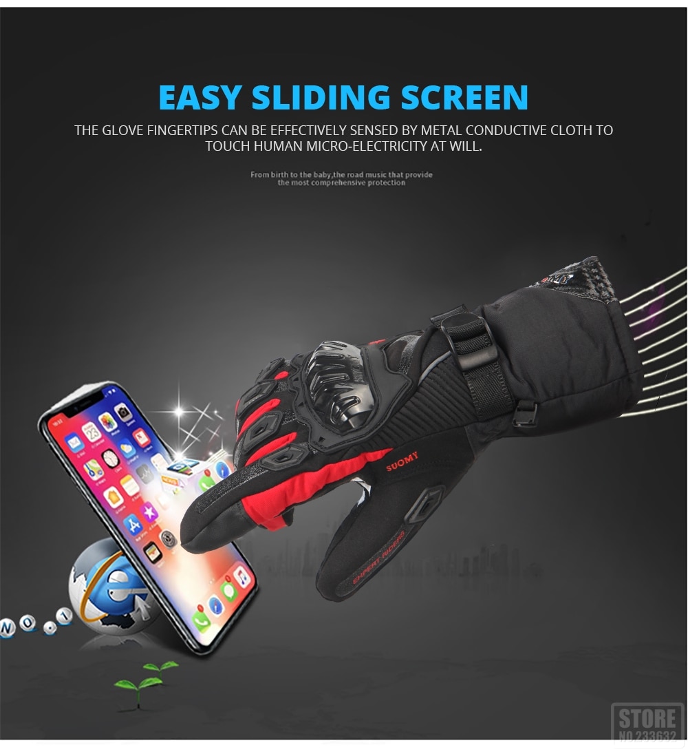 Motorcycle Gloves Windproof Waterproof Guantes Moto Men Motorbike Riding Gloves Touch Screen Moto Motocross Gloves Winter Motorcycle Gloves Windproof Waterproof Guantes Moto Men Motorbike Riding Gloves Touch Screen Moto Motocross Gloves Winter