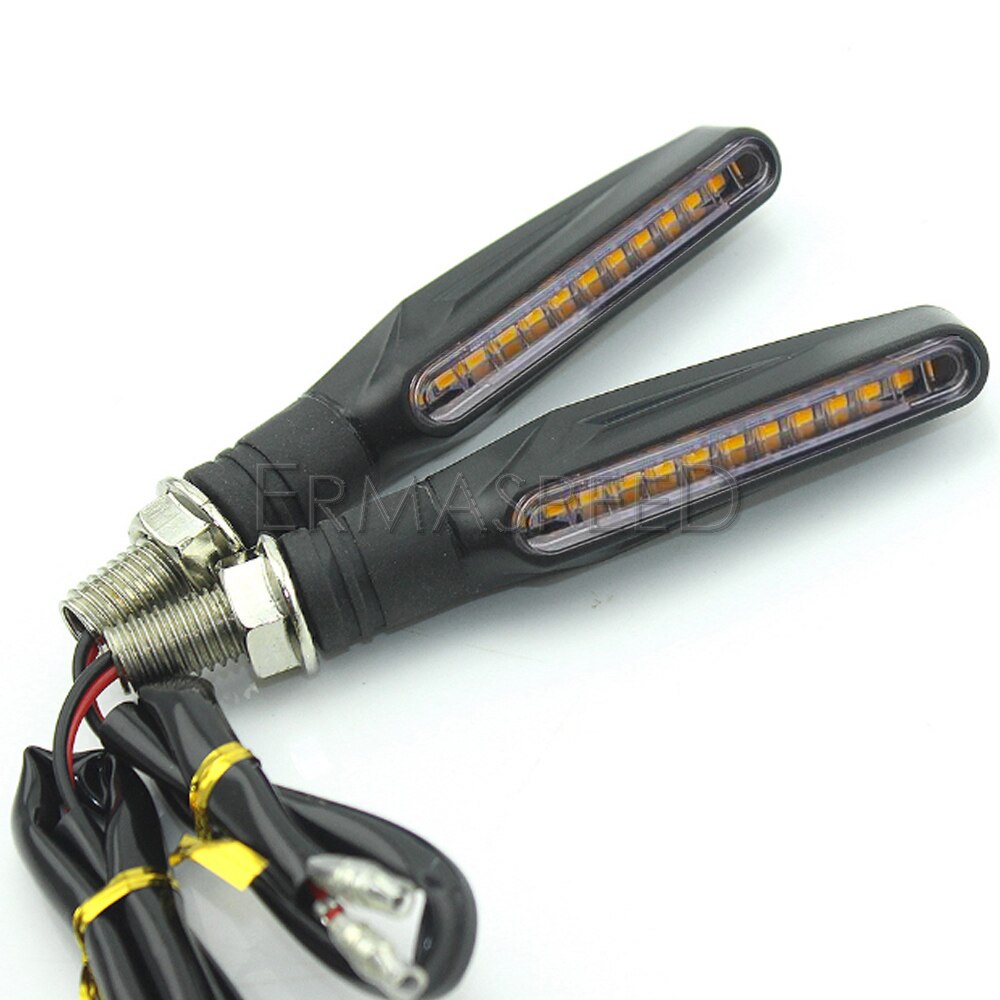4PCS Universal LED Motorcycle Turn Signal Light 12v IP68 Waterproof Amber Flasher Indicator Blinker Rear Lights Lamp Accessories