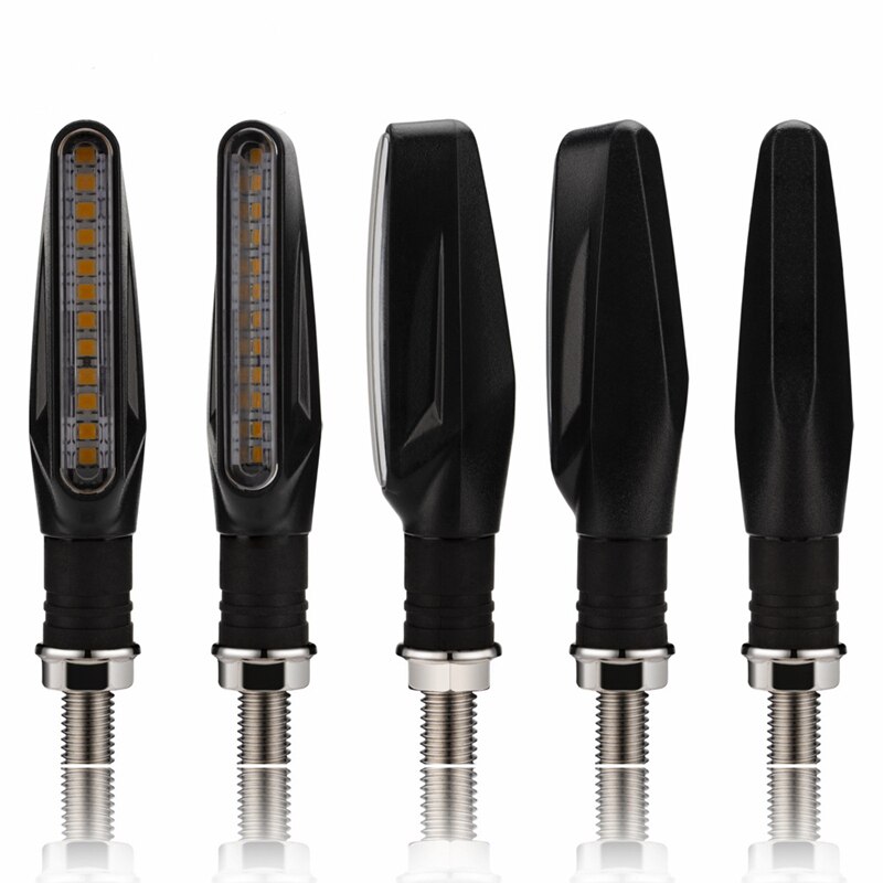 Motorcycle Turn Signals Lights Built Relay 12V Flasher Motorcycle Led Flowing Water Blinker Moto Indicator Turn Lamp Accessories