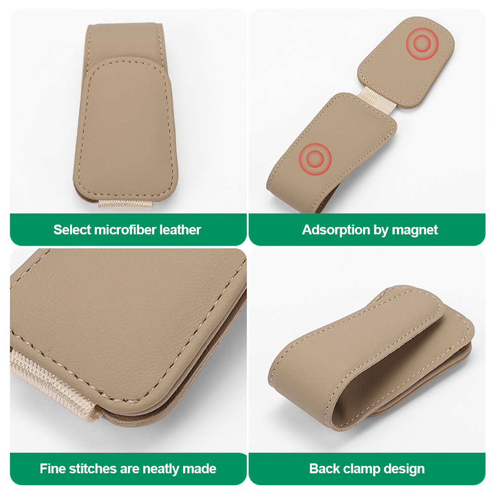 Universal Car Auto Sun Visor Glasses Box Sunglasses Clip Card Ticket Holder Stand Fastener Pen Case Eyeglasses Car Accessories