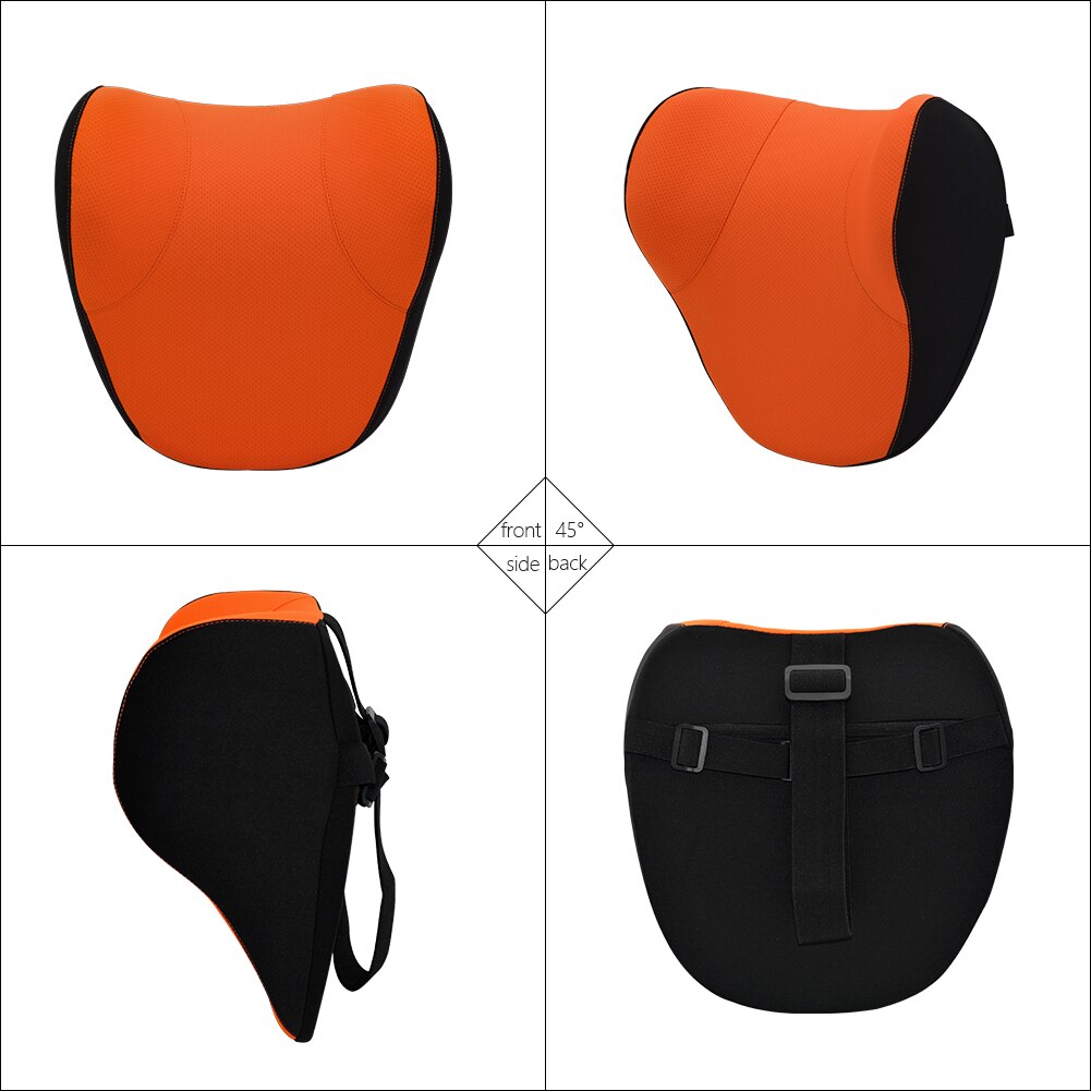 Memory Cotton Neck Pillow Car Seat Pillow Support Auto Lumbar Cushion Comfortable and Breathable Car Headrest Lumbar Support