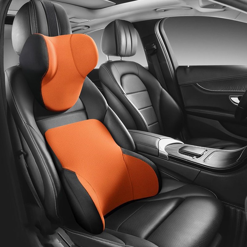 Memory Cotton Neck Pillow Car Seat Pillow Support Auto Lumbar Cushion Comfortable and Breathable Car Headrest Lumbar Support Memory Cotton Neck Pillow Car Seat Pillow Support Auto Lumbar Cushion Comfortable and Breathable Car Headrest Lumbar Support