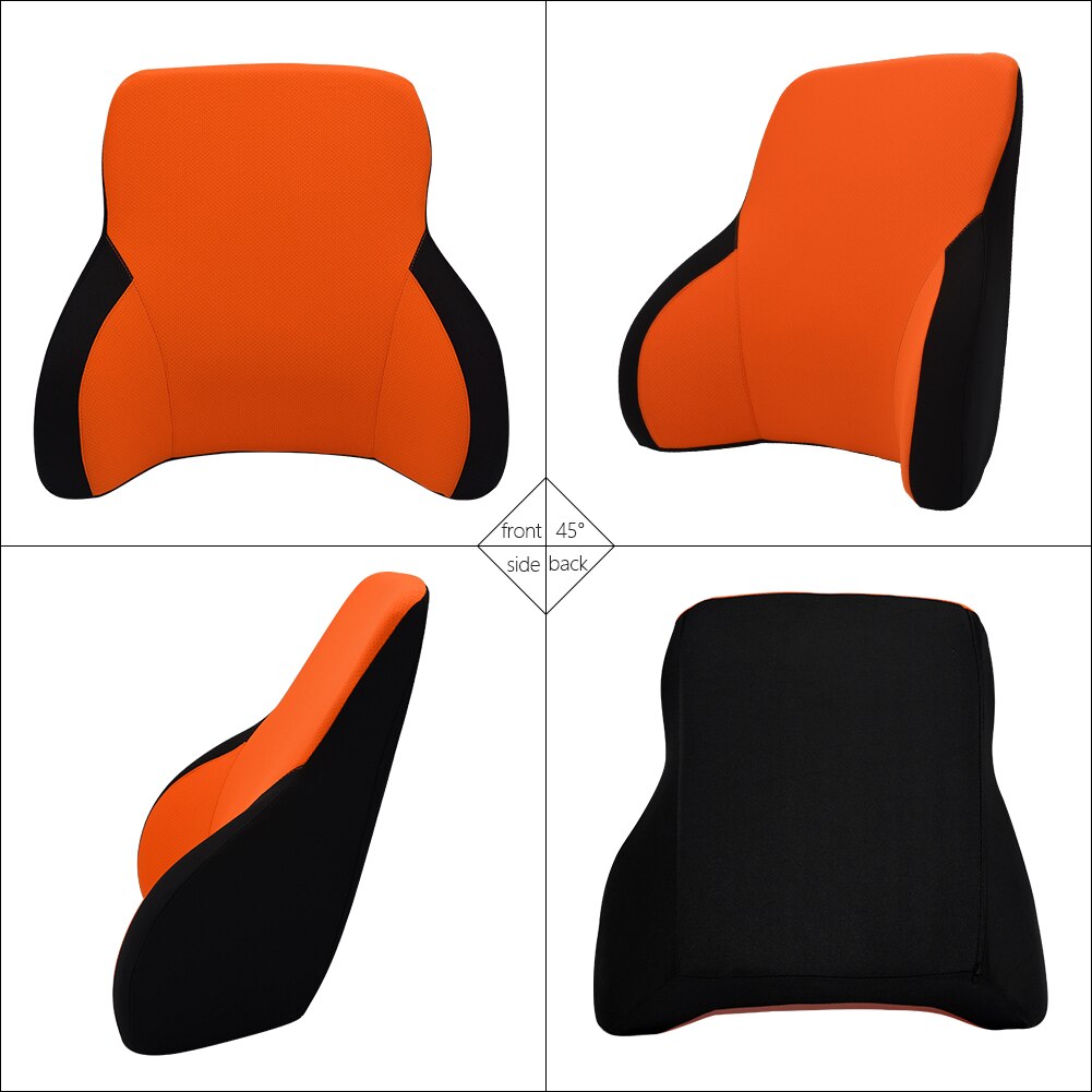 Memory Cotton Neck Pillow Car Seat Pillow Support Auto Lumbar Cushion Comfortable and Breathable Car Headrest Lumbar Support
