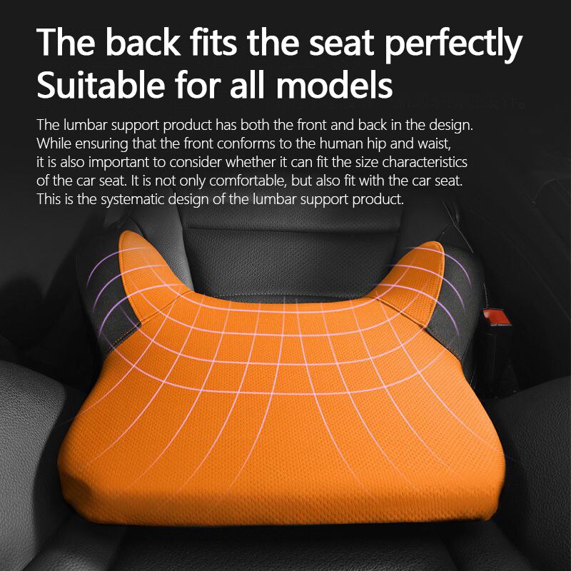 Memory Cotton Neck Pillow Car Seat Pillow Support Auto Lumbar Cushion Comfortable and Breathable Car Headrest Lumbar Support