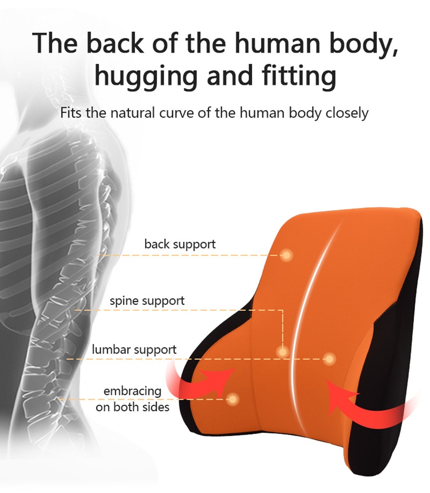 Memory Cotton Neck Pillow Car Seat Pillow Support Auto Lumbar Cushion Comfortable and Breathable Car Headrest Lumbar Support Memory Cotton Neck Pillow Car Seat Pillow Support Auto Lumbar Cushion Comfortable and Breathable Car Headrest Lumbar Support