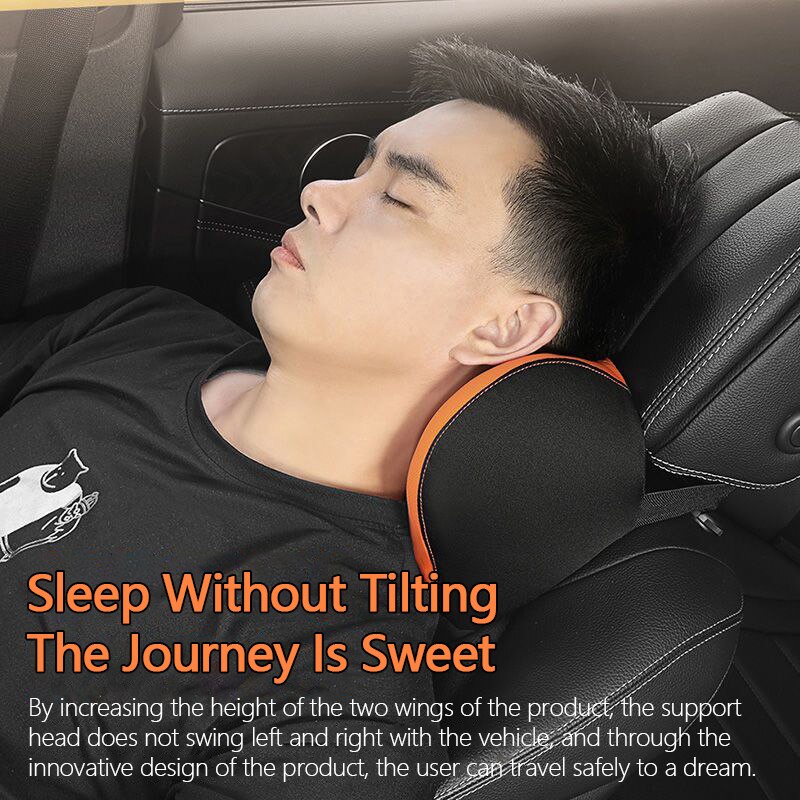 Memory Cotton Neck Pillow Car Seat Pillow Support Auto Lumbar Cushion Comfortable and Breathable Car Headrest Lumbar Support