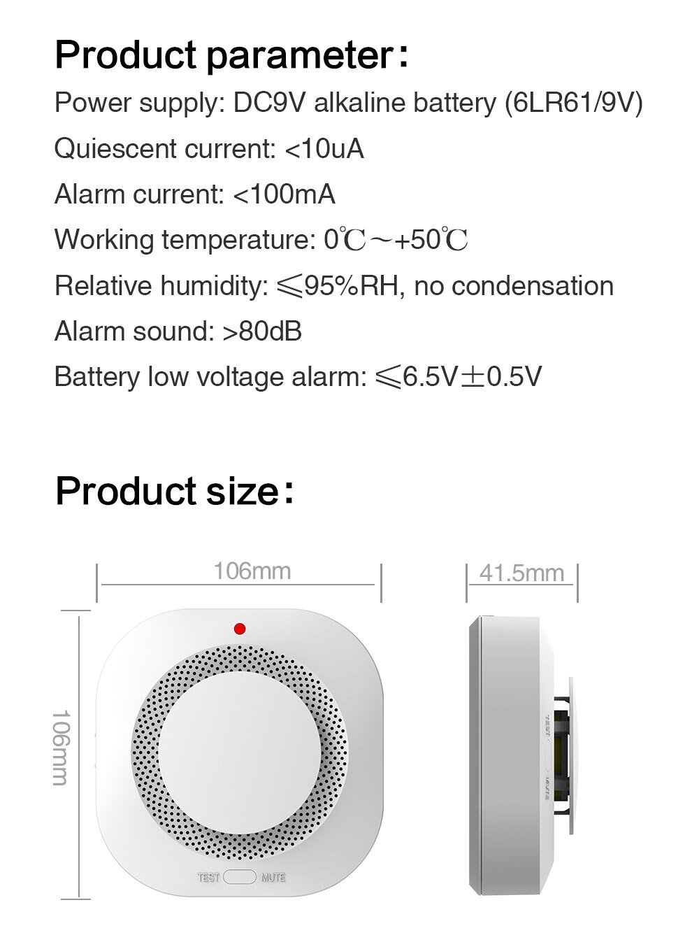 Smart Wifi Smoke Detector Sensor 80DB Alarm Fire Smart Smoke Detector Wifi Fire Protection Home Security Alarm Smart Life Smart Wifi Smoke Detector Sensor 80DB Alarm Fire Smart Smoke Detector Wifi Fire Protection Home Security Alarm Smart Life
