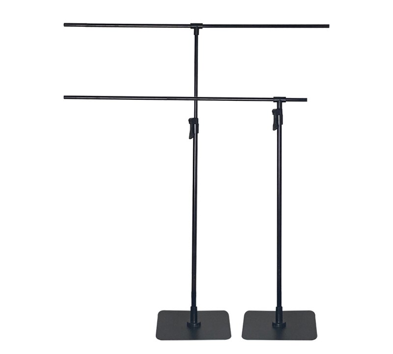 BFOLLOW T Shape Background Stand with PVC Backdrop Kit for Product Photography White Black Bracket Photo Shooting Studio Set