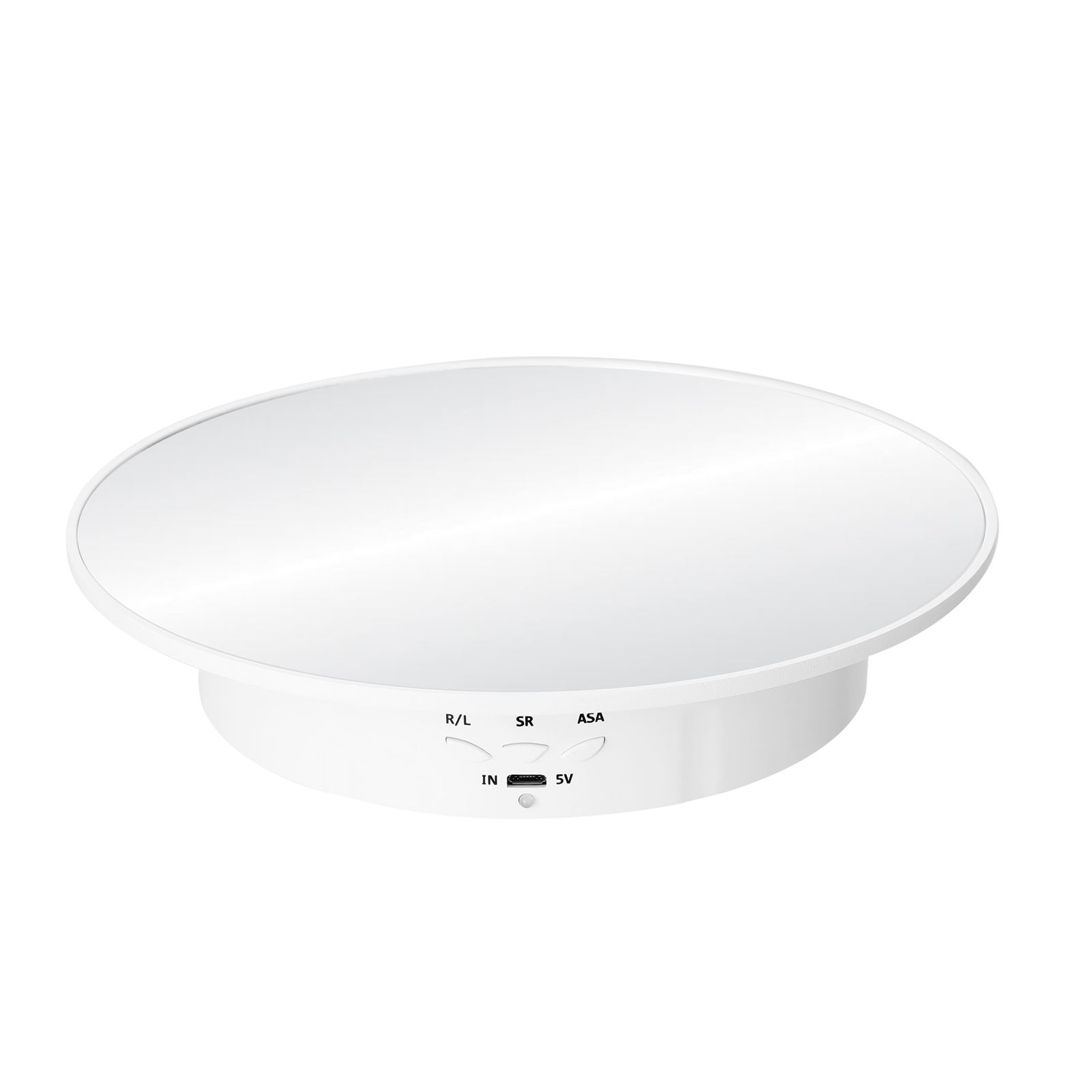 3 Speeds Electric Rotating Display Stand Mirror 360 Degree Turntable Jewelry Holder Battery for Photography Video Shooting Props