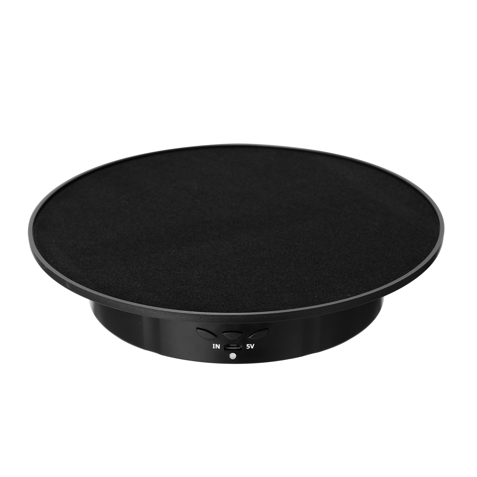 3 Speeds Electric Rotating Display Stand Mirror 360 Degree Turntable Jewelry Holder Battery for Photography Video Shooting Props