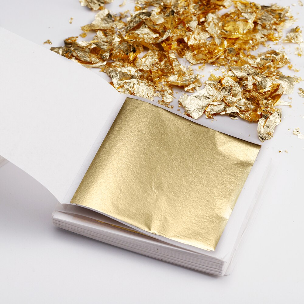 100sheets Imitation Gold Foil Paper Leaf Gilding DIY Epoxy Resin Silicone Mold Jewelry Making Filling Decorate Resin Crafts Tool 100sheets Imitation Gold Foil Paper Leaf Gilding DIY Epoxy Resin Silicone Mold Jewelry Making Filling Decorate Resin Crafts Tool