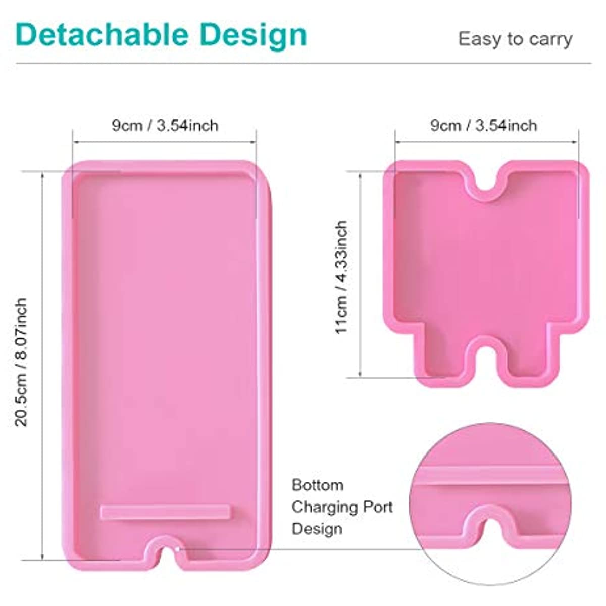 Mobile Phone Stand Silicone Resin Mold Phone Holder Epoxy Resin Moulds Craft Cell Phone Bracket Silicone Mold