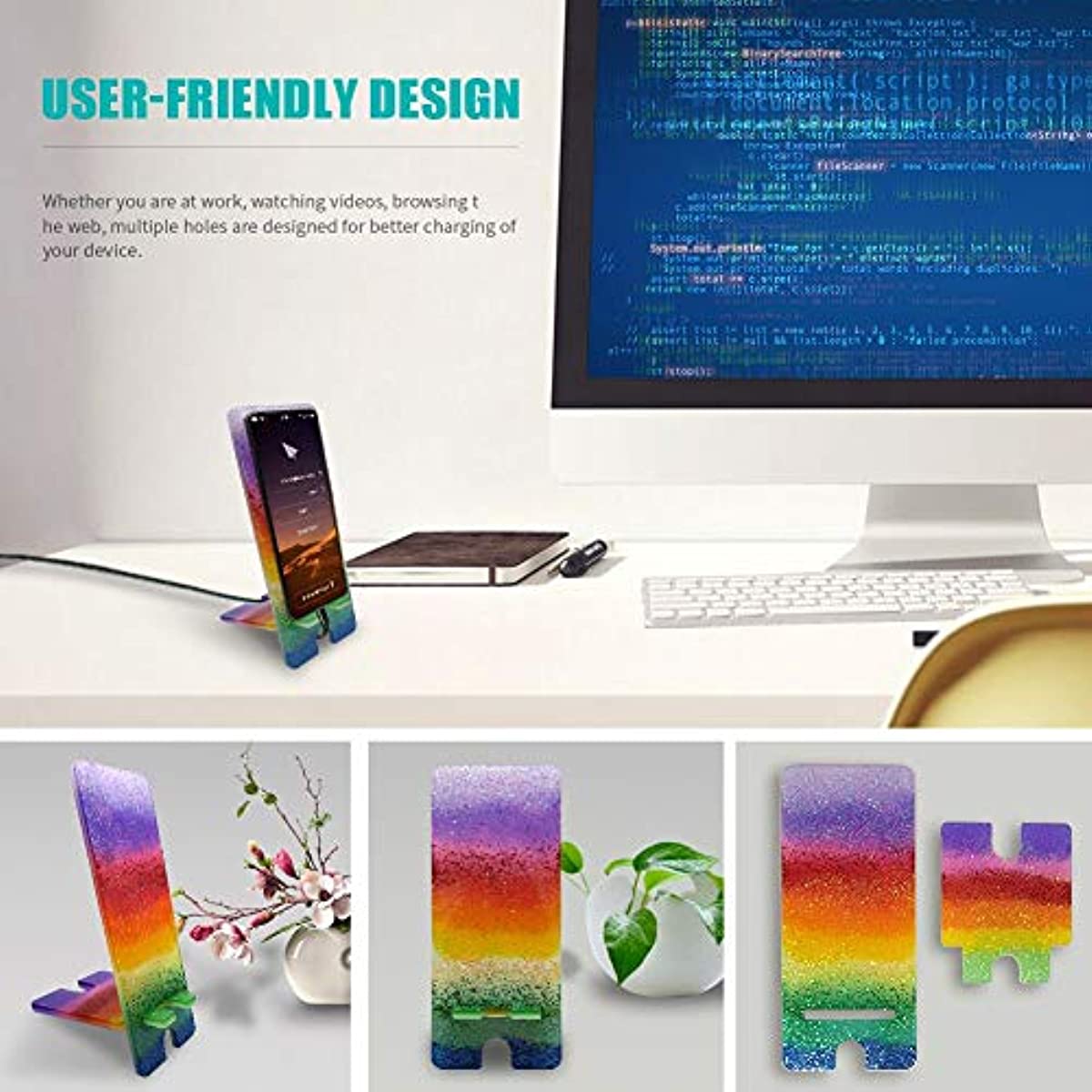 Mobile Phone Stand Silicone Resin Mold Phone Holder Epoxy Resin Moulds Craft Cell Phone Bracket Silicone Mold