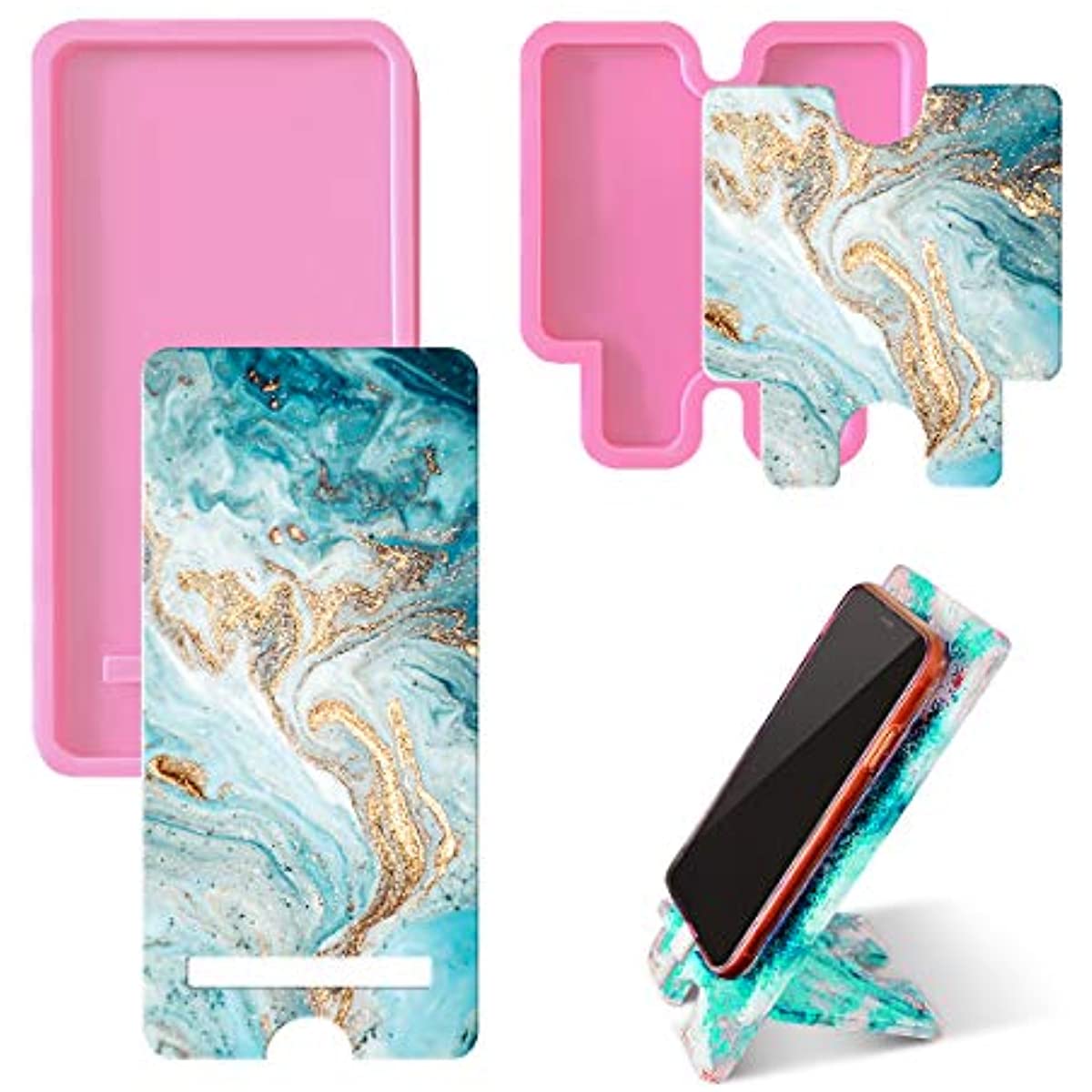 Mobile Phone Stand Silicone Resin Mold Phone Holder Epoxy Resin Moulds Craft Cell Phone Bracket Silicone Mold Mobile Phone Stand Silicone Resin Mold Phone Holder Epoxy Resin Moulds Craft Cell Phone Bracket Silicone Mold